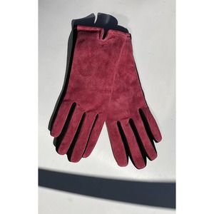 Pink & Black Smart Gloves by Touchpoint Womens Size S/M Suede Back Touch Screen